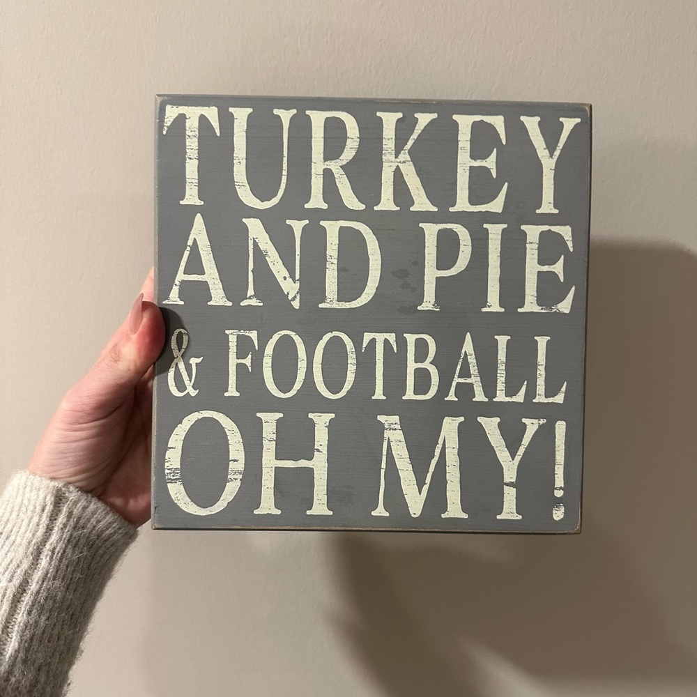 Thanksgiving wooden saying decor